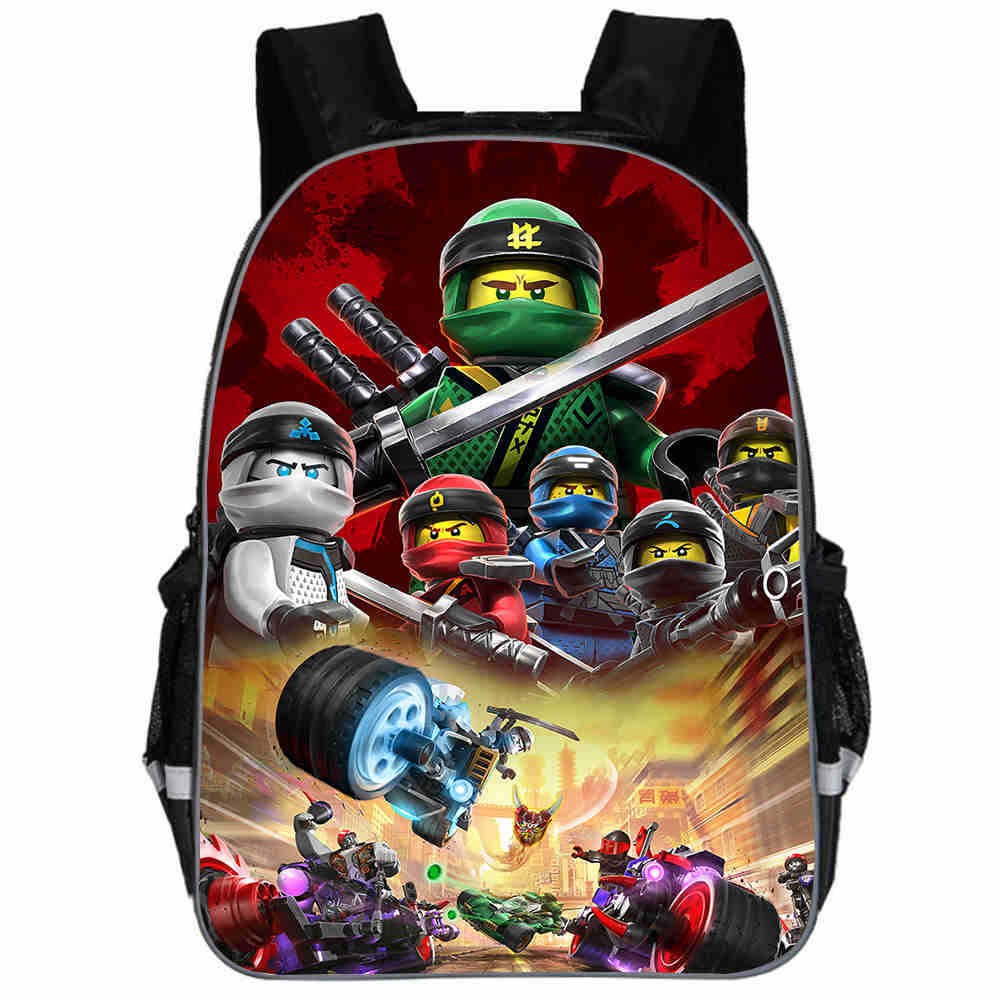 34 29 12 CM Ninjago School Kids Children Bag Backpack primary