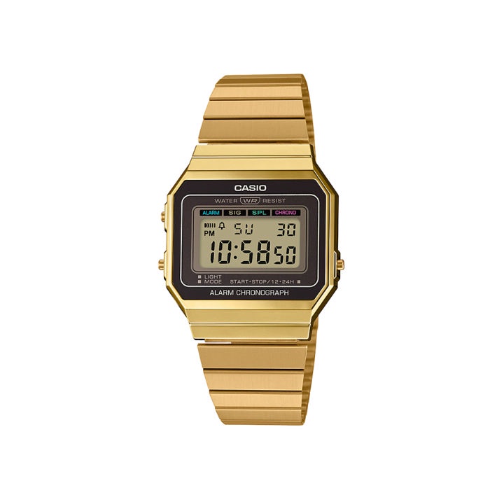 [Powermatic] Casio A700WG-9A Digital Stainless Steel Vintage Series ...