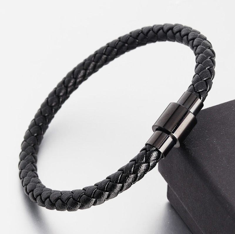 Mens hot sale leather bracelets