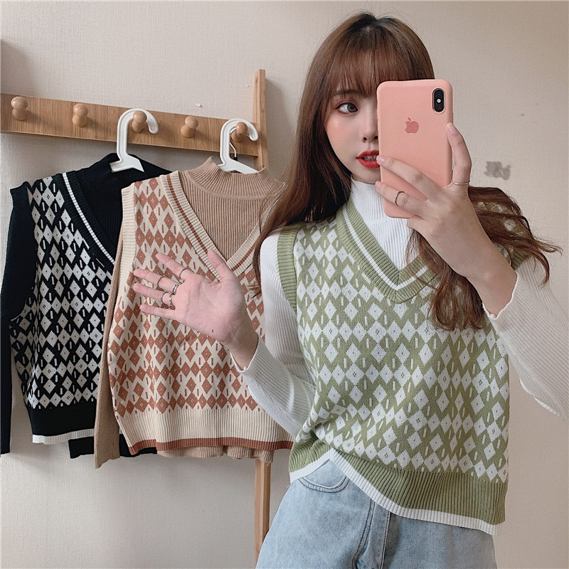 Delia knit vest  Shopee Singapore