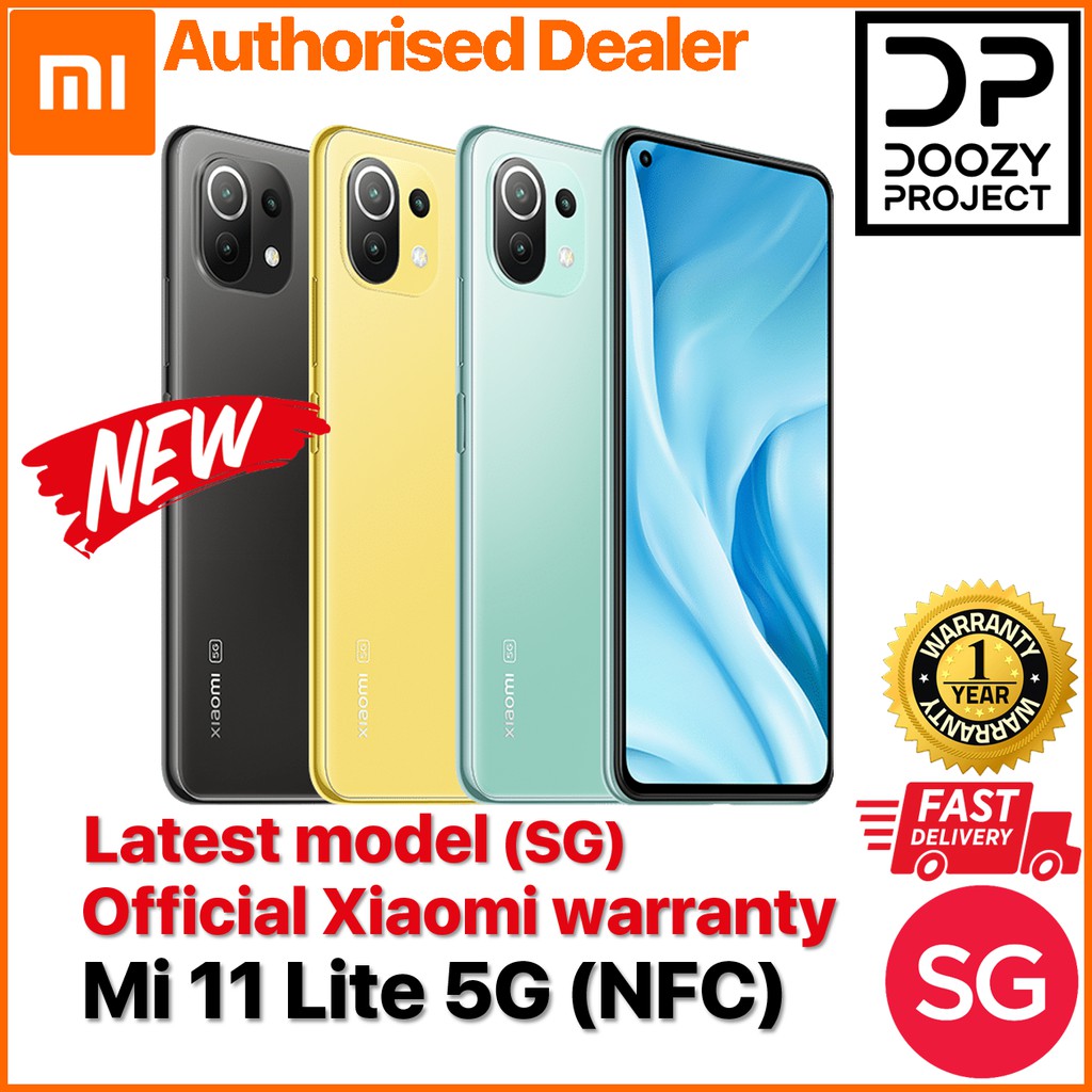 Xiaomi Mi 11 Lite 5G (NFC) 8+128GB (1 Year Xiaomi Singapore Warranty