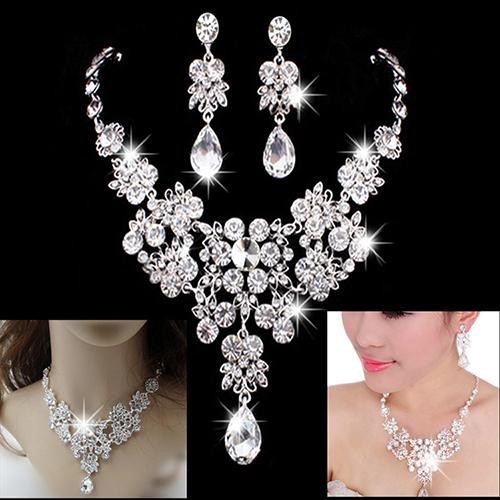 ‴Women's Fashion Luxury Necklace + Earrings Necklace Banquet Wedding Jewelry Set