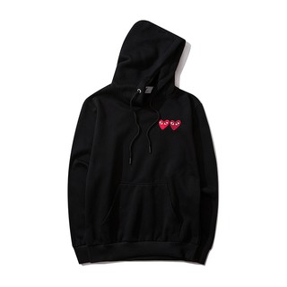 Cdg clearance logo hoodie