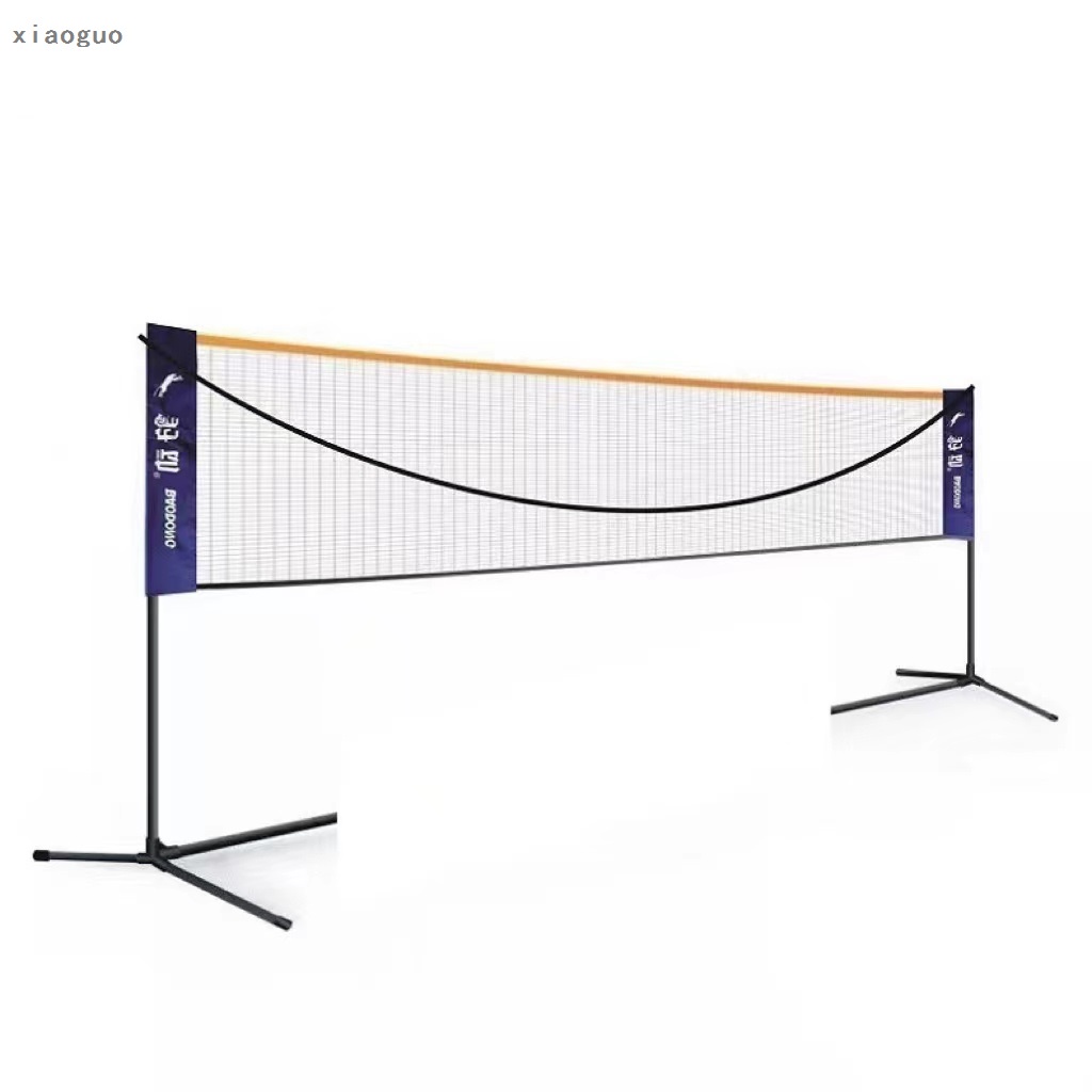 Foldable Height Adjustable Badminton Net Set Equipment with Poles Stand