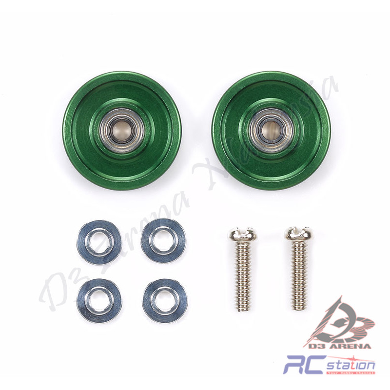 Tamiya 95612 - 13mm Aluminium Ball-Race Roller Ring-less Green [95612 ...