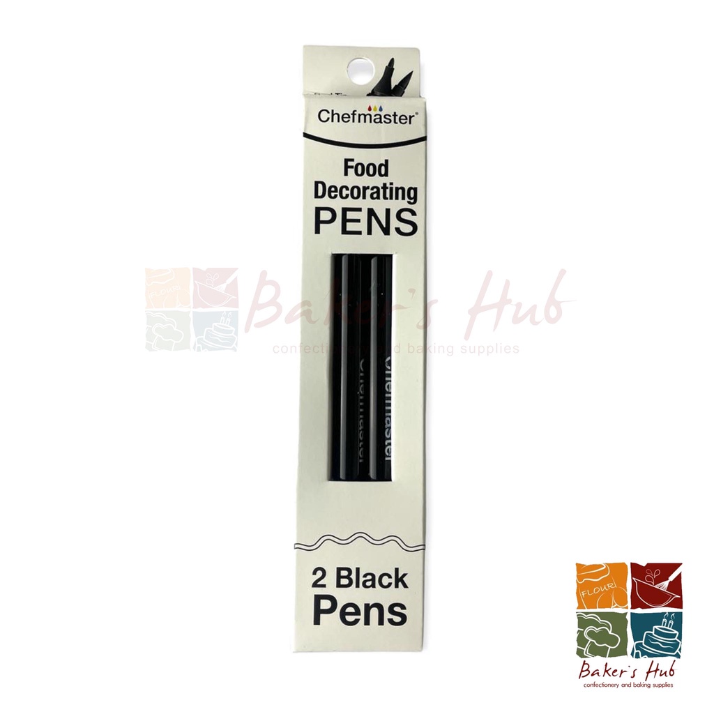 Chefmaster Food Decorating Pens Set of 2 Black Pens Shopee Singapore