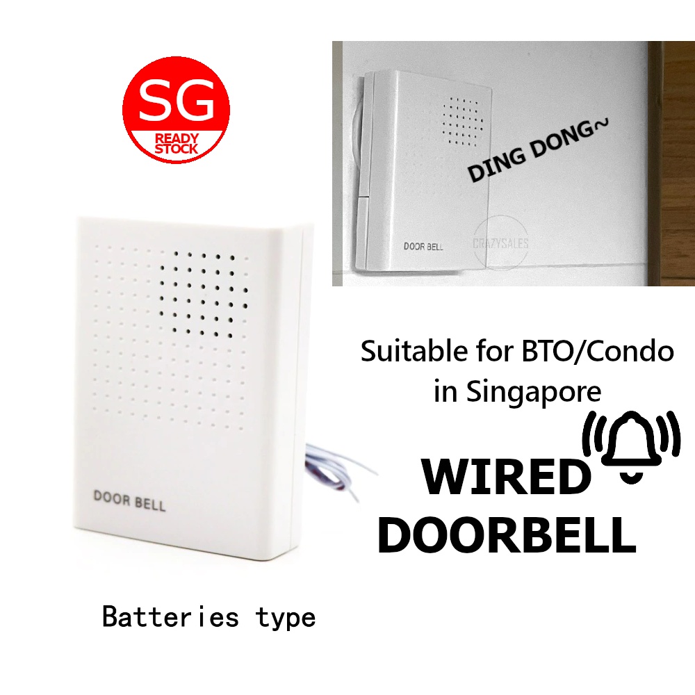 🇸🇬 Wired Doorbell ( battery operated ) for Singapore home new HDB Condo