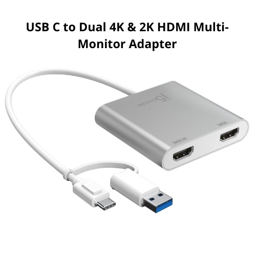 J5 Create JCA365 USB C to Dual 4K & 2K HDMI MultiMonitor Adapter Shopee Singapore