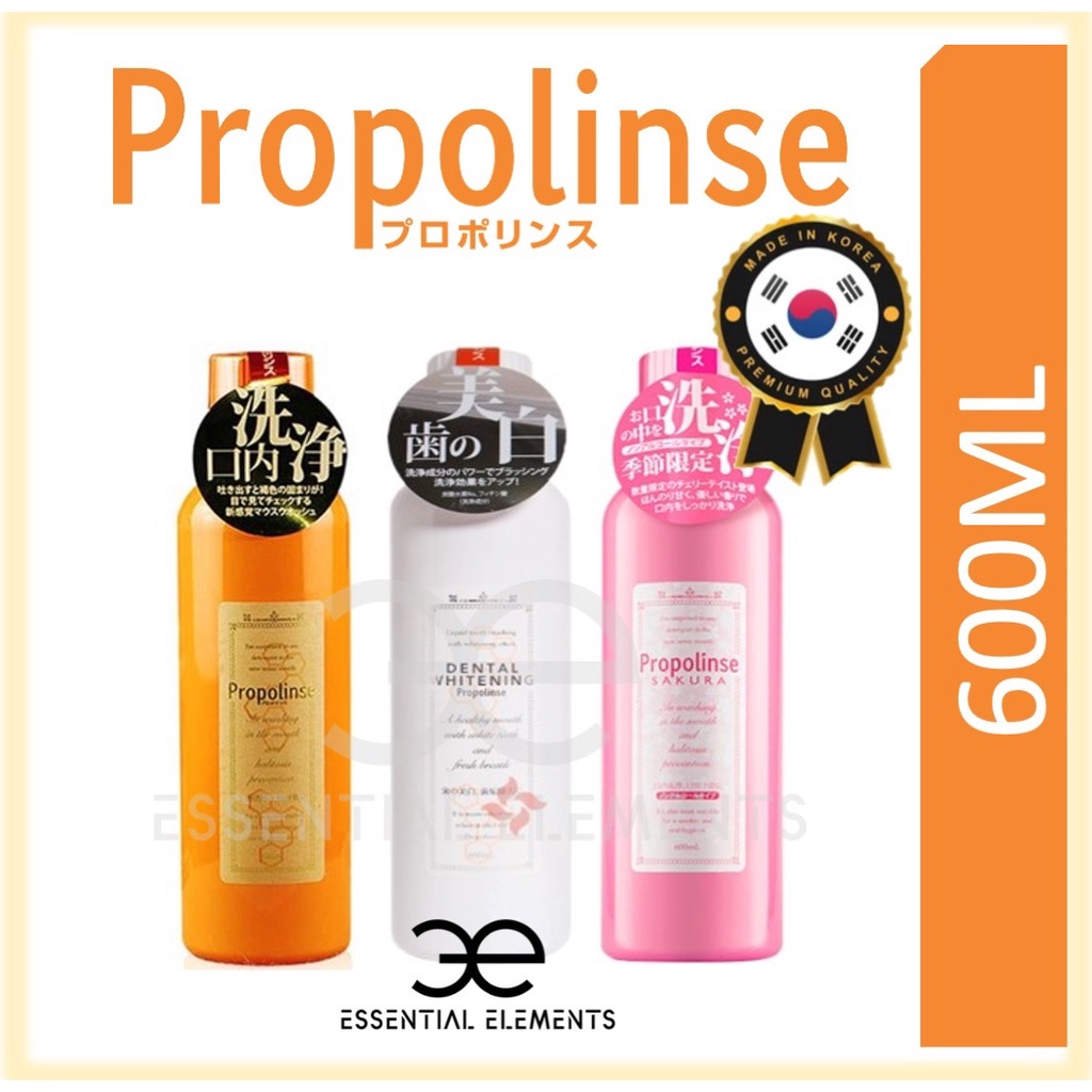 PROPOLINSE Japan Original Oral Natural Mouthwash 600ml Whitening