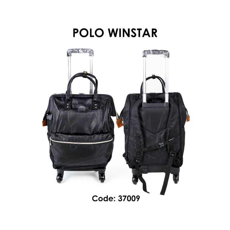 Trolly Bag Anello Polo Winstar Backpack 4 wheel Rotating Trolley Removable Shopee Singapore