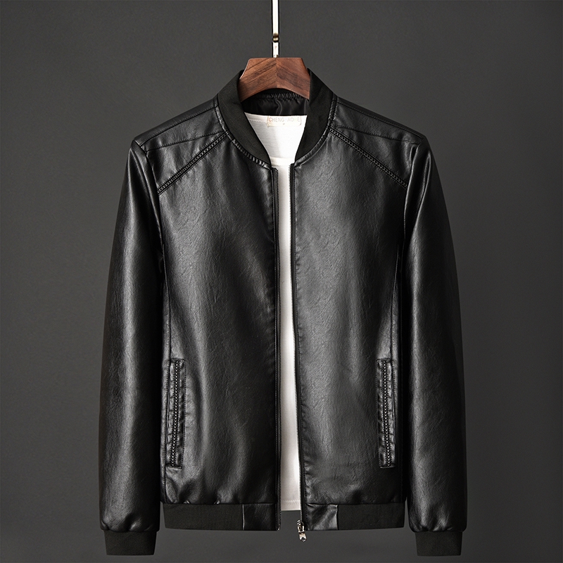 Ready Stock】 Korean Leather Jackets Bomber Jackets Winbreaker