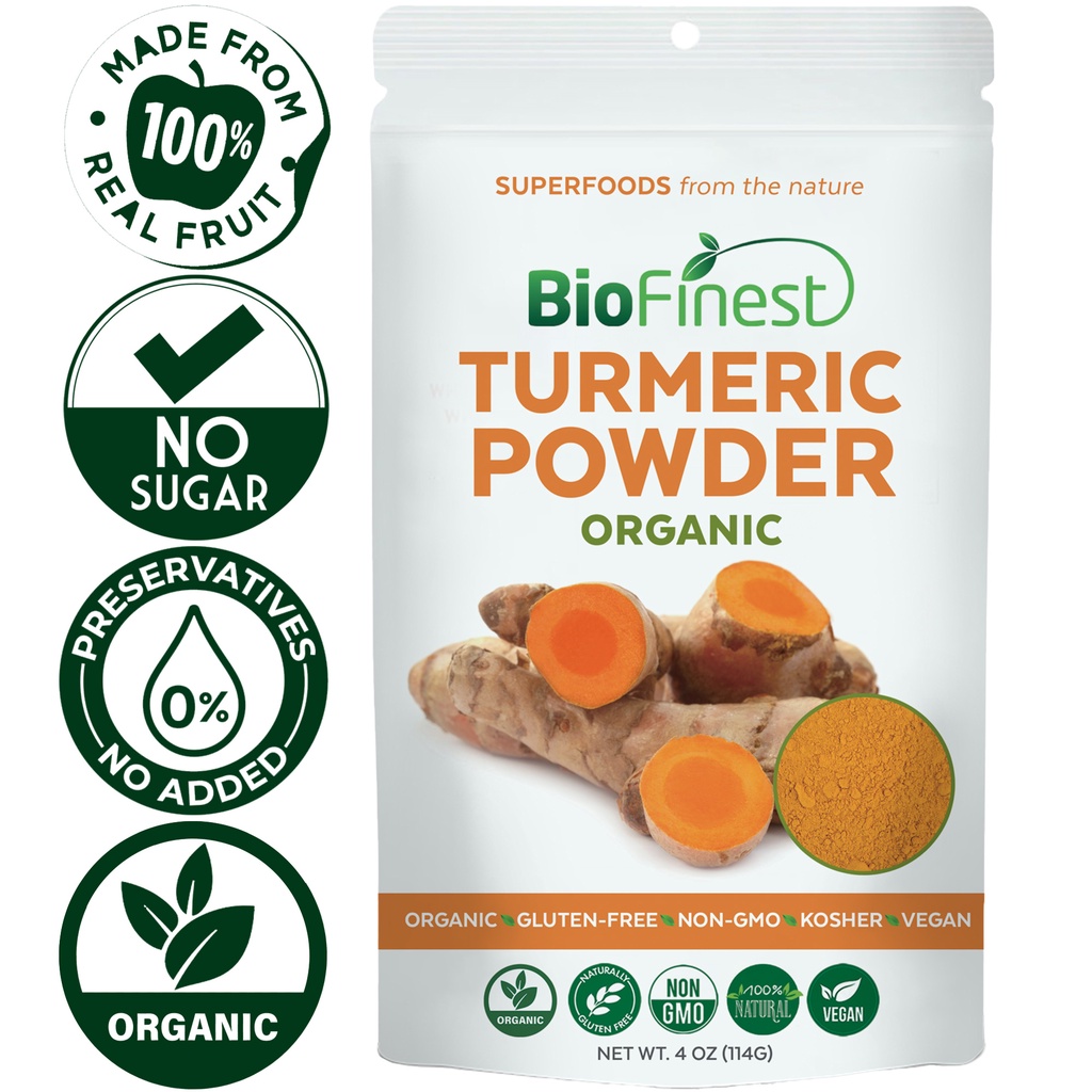 Biofinest Turmeric Curcumin Root Extract Powder Organic Freeze Dried