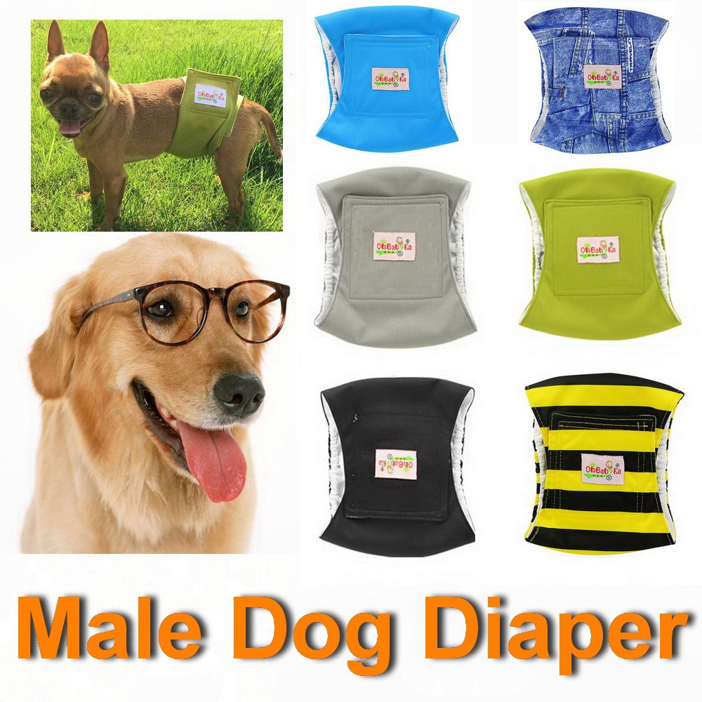 Washable Reusable Male Dog Nappy Diaper Doggie Pets Cloth Diapers DN007 Shopee Singapore