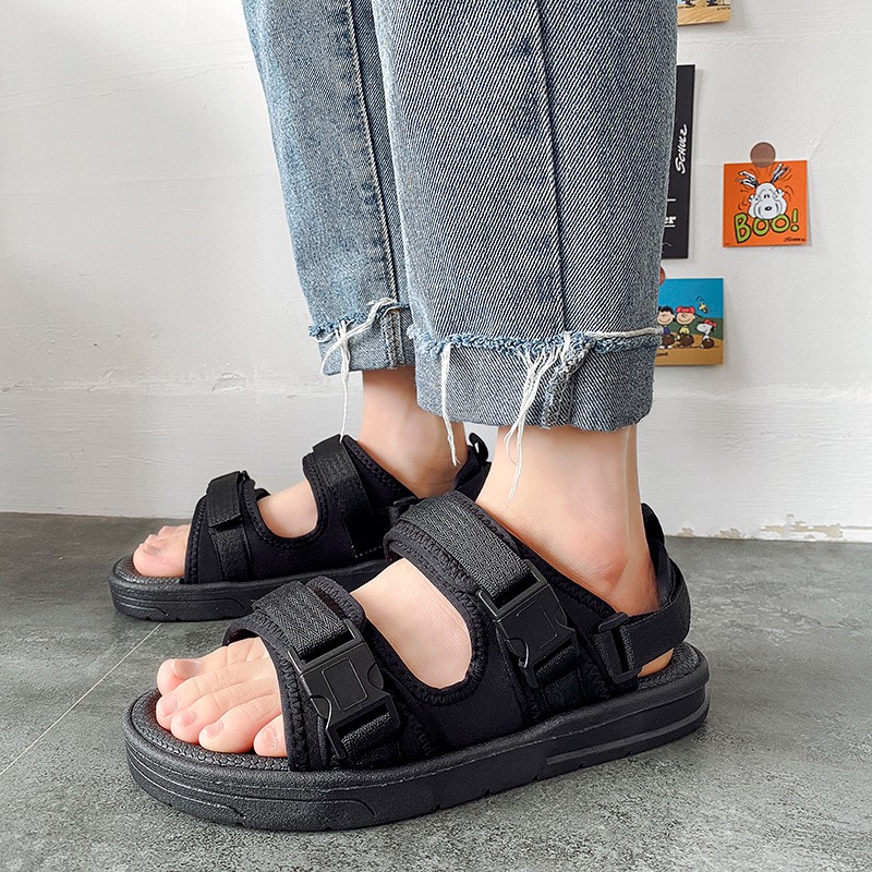 slip on velcro sandals