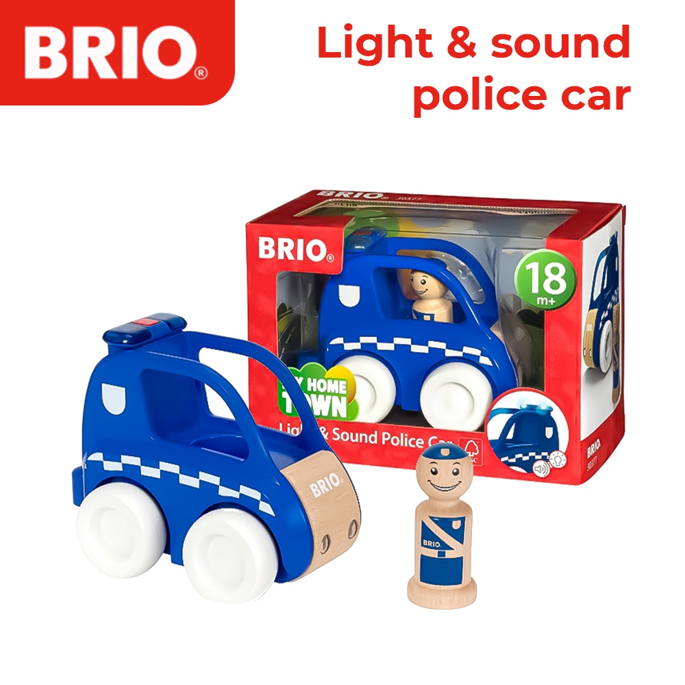 light and sound police car toy