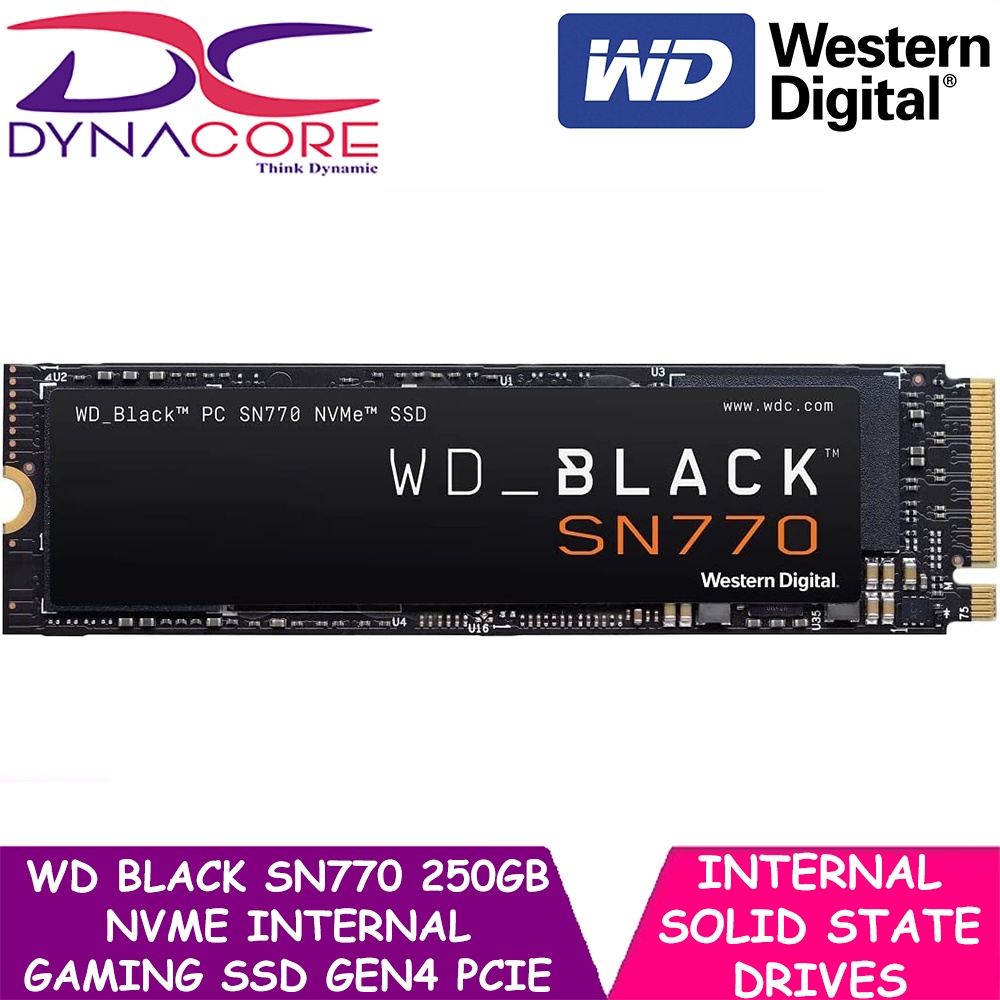 WD BLACK SN850X SN770 1TB 2TB 500GB NVMe Gen4 PCIe, M.2 Internal Gaming ...