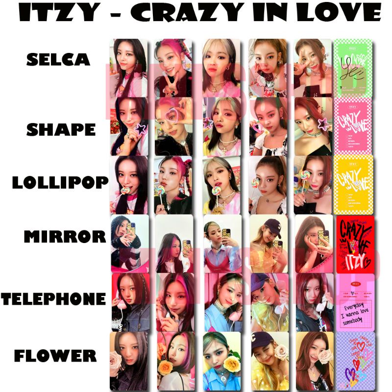 SG Shopee リュジン】ITZY crazy in ショップ love 公式トレカ