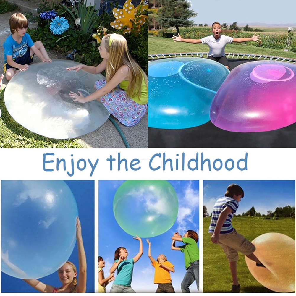 Kids Outdoor Soft Air Water Filled Bubble Ball Blow Up Balloon Toy Fun  Party Game children Inflatable Gift spherical toys | Shopee Singapore