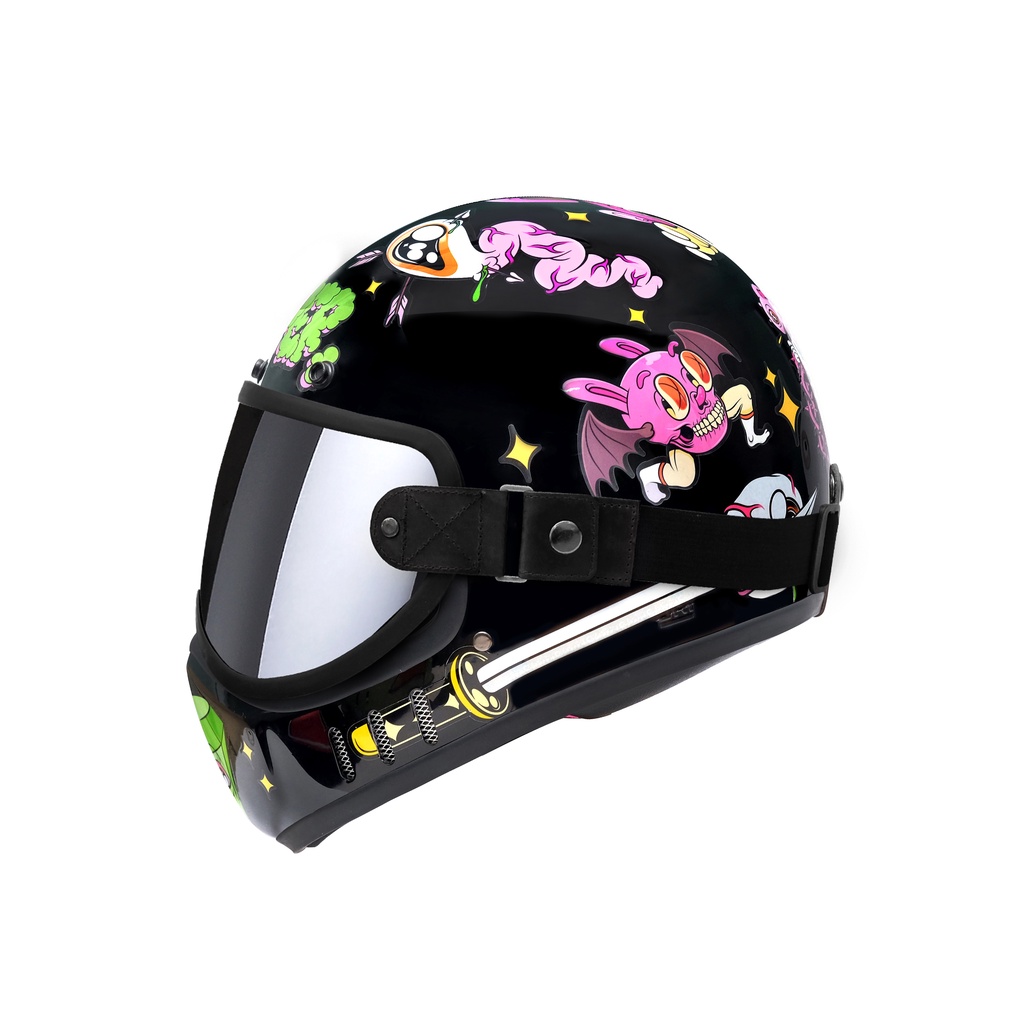 X-9 - MUKLAY X Trooper Custom - Limited Edition-Black-Ful face helmet - Gambar 4