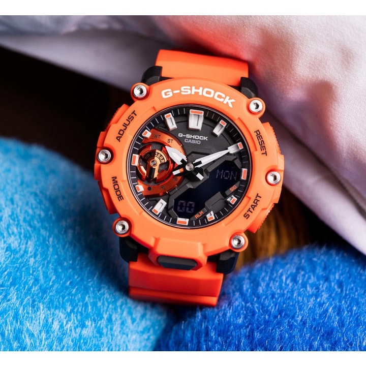 Casio g shock hot sale orange strap