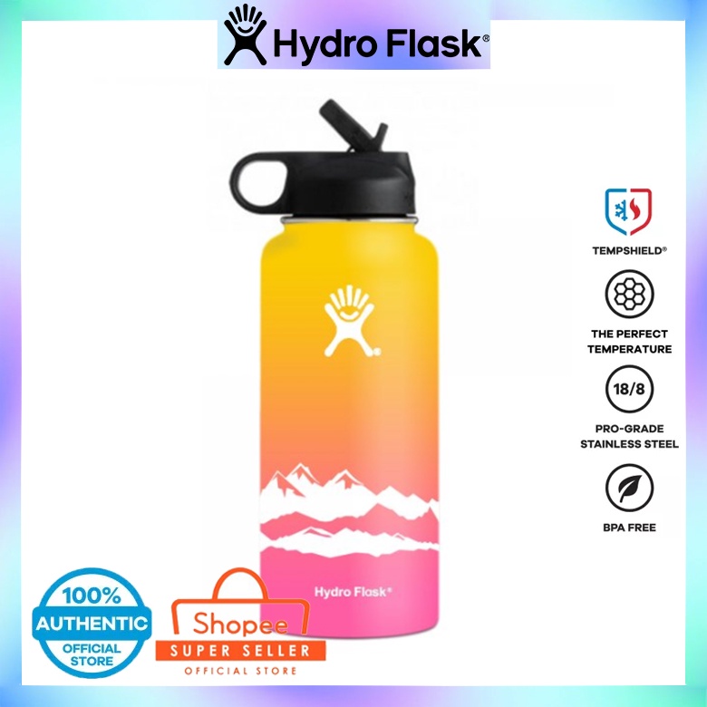 Hydros Flask 32oz Thermos Water Bottle Stainless Steel Vacuum Insulated