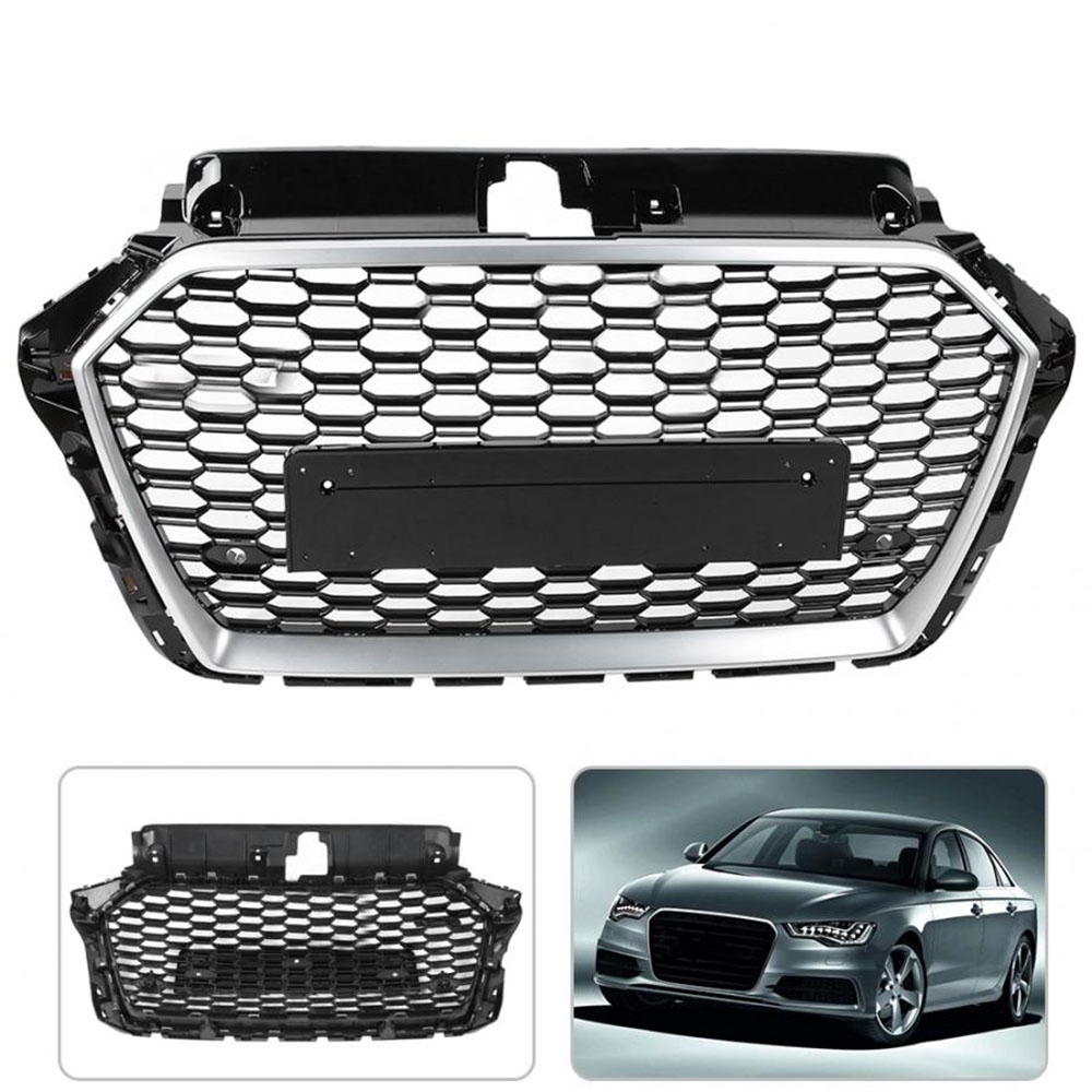 Car Front Grill Insert Tuning Grille for Audi A3/S3 8V Facelift 2017-2019