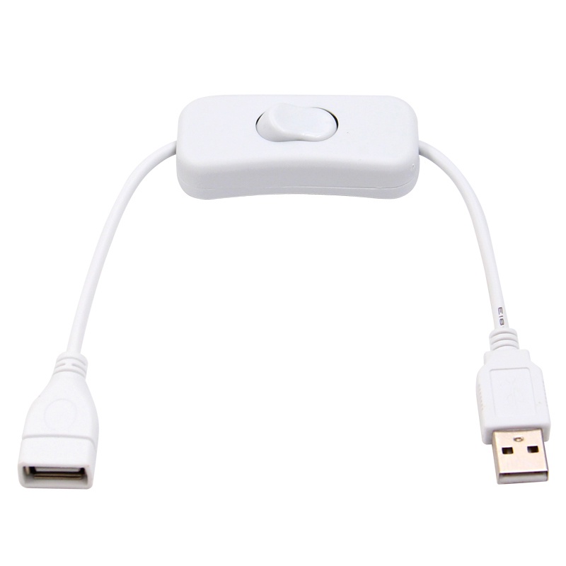 USB Cable Male to Female Switch ON OFF Cable Toggle LED Lamp Power Line ...