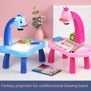 Drawing Projector Table for Kids, Trace and Draw Projector Toy, Child Smart Projector  Sketcher Desk, Learning Projection Painting Machine Draw Play Set for Kids  Children for Boy Girl 3-8 Years Old 