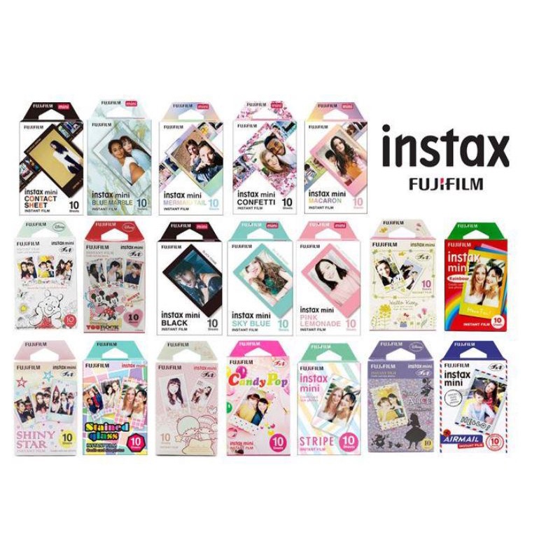 Fujifilm Instax Mini Contact Sheet - 10 Sheets