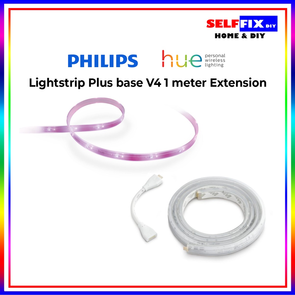 Philips Hue Lightstrip Plus Version 4 1m Extension Shopee Singapore