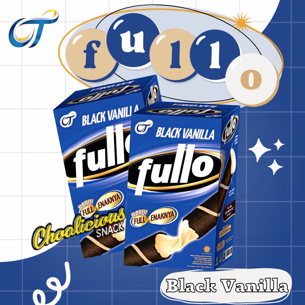 FULLO Wafer Stick Black Vanilla Flavor @ 14 grams | Shopee Singapore