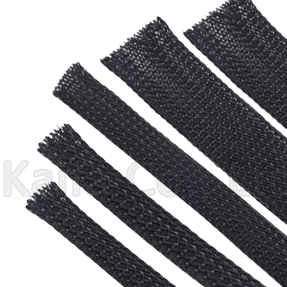 10M 3 4 6 8 10mm Cable Sleeve black Wire Protection PET Nylon