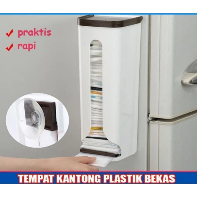 (BUBBLEWRAP) DISPENSER TEMPEL TEMPAT PENYIMPANAN KANTONG PLASTIK/KRESEK - Gambar 3