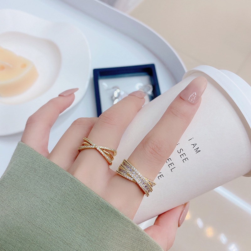 Gold ring with on sale nail