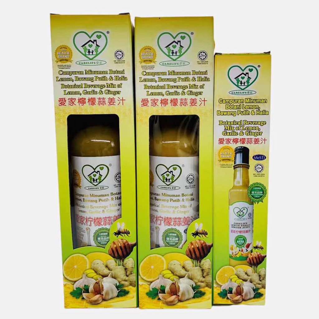 [HALAL]Carelife Lemon Garlic Ginger Juice 爱家柠檬蒜姜汁Expiry date Aug 2024