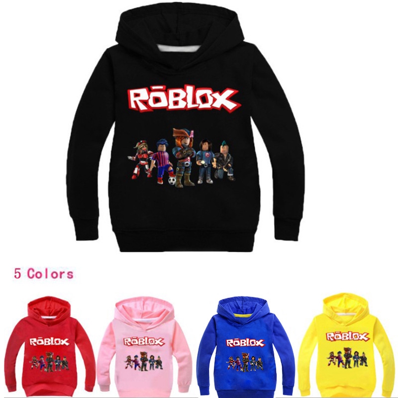 8COLOR ROBLOX GAME GAMER KIDS HOODIE JACKET 1-110 YEARS OLD SWEATER JACKET  FOR BOYS & GIRLS BABY BABIES HOOD SWEAT SHIRT SWEATSHIRT PULLOVER PULL OVER  TOP TOPS CARDIGAN RAIN COAT MALL PULL