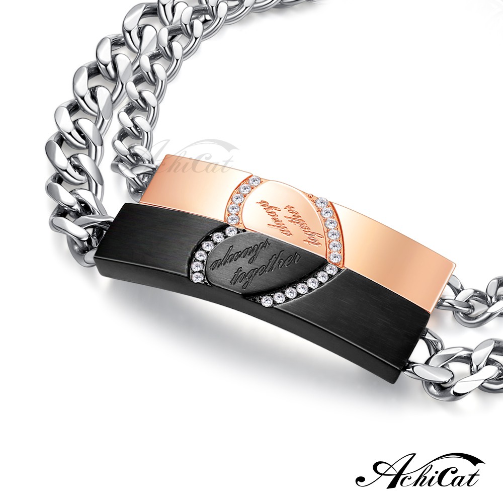 Achicat.couple Bracelet.stainless Steel.love Combination.love.single 