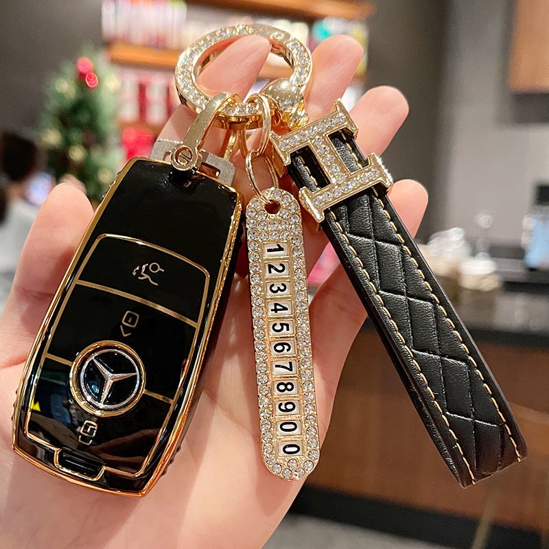 Key Cover for Mercedes Benz C class E class E200 E300 C260 A200 GLC GLB Car Key Case Holder Shopee Singapore
