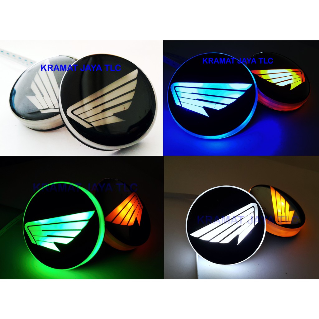 Led Twilight And Monday Light EMBLEM HONDA LOGO Motorcycle Wings