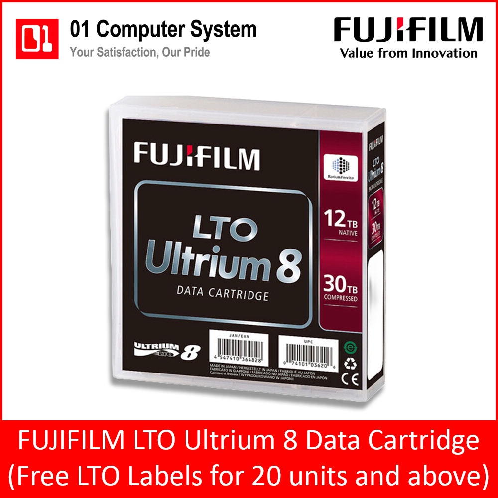 Fujifilm LTO Ultrium 8 Tapes Cartridges LTO8 LTO 8 | Shopee Singapore