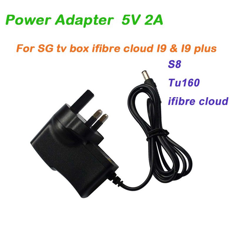 Power Adapter Box 5V 2A 3 pin version for Singapore tv box ifibre cloud ...