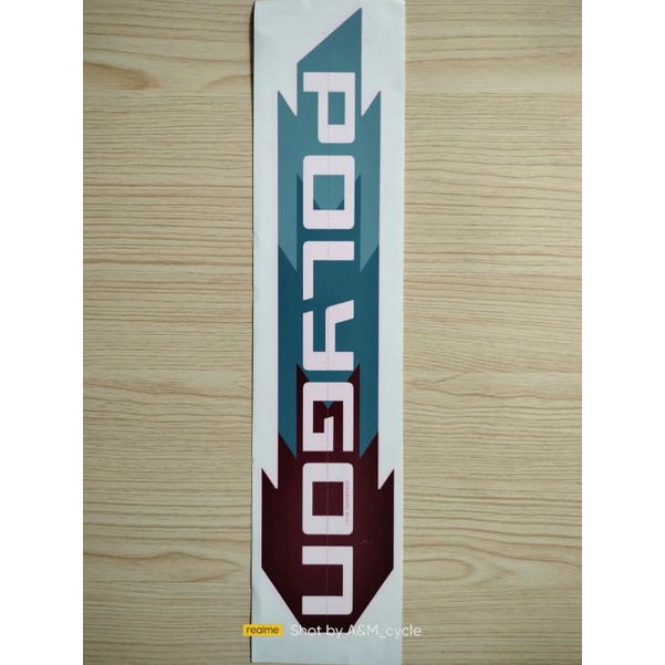 Decal sticker Water Polygon Siskiu D7 original downtube Shopee Singapore