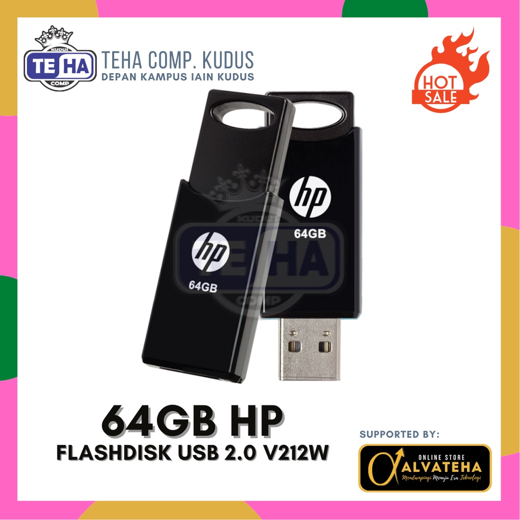 Flashdisk 128GB 64GB 32GB 16GB HP V Series Original USB Fashion Disk HP ...