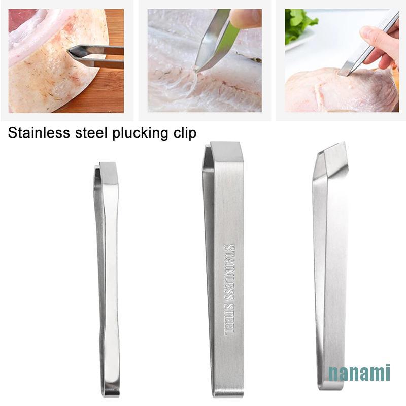 [nanami]Stainless Steel Fish Bone Remover Pliers Pincer Puller Tweezer