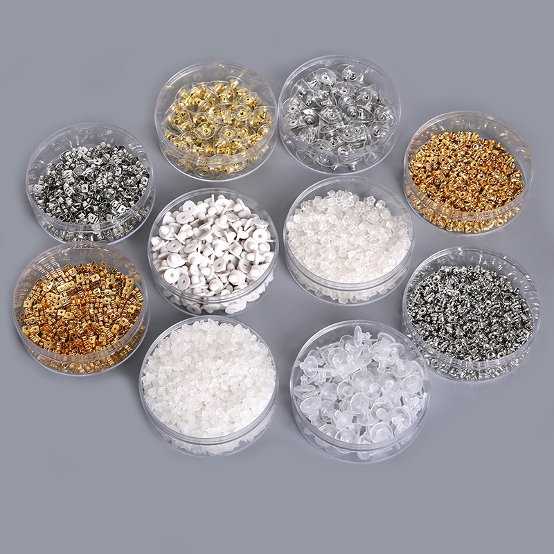 Fashion DIY Jewelry Earrings Block Findings Plugs Back Stopper Nuts