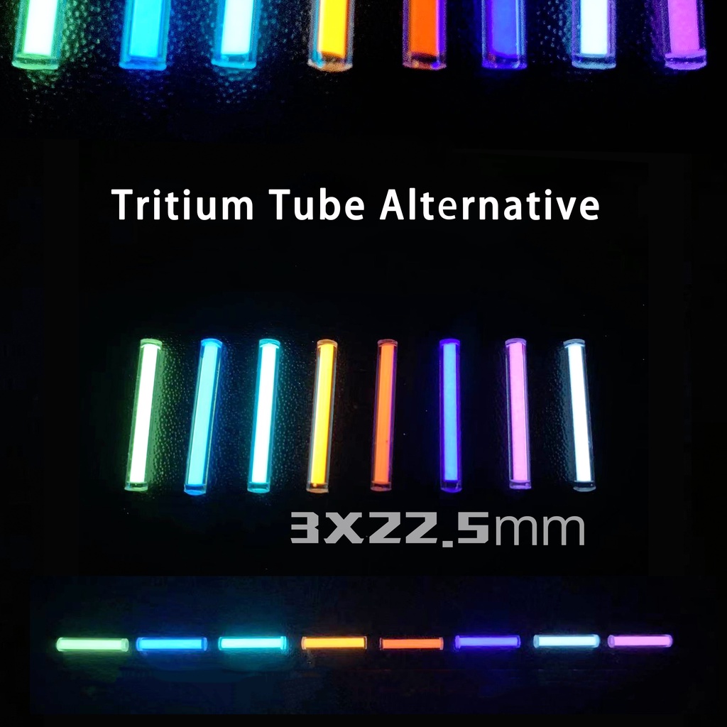 3*22.5mm Glass Luminous Stick Tritium Tube Alternative Fingertip Gyro