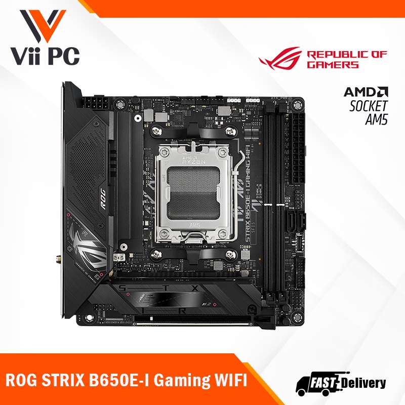 ASUS ROG STRIX B650E-I Gaming WIFI Mini-ITX Motherboard , Wi-Fi 6E, 2 x ...