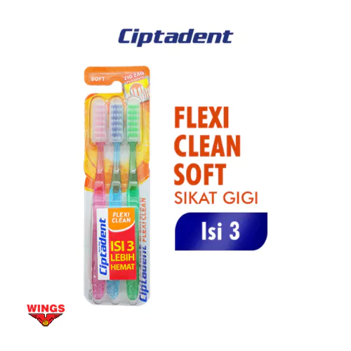 Ciptadent Sikat Gigi Flexi Clean Soft Kotak Isi 3 - Gambar 2