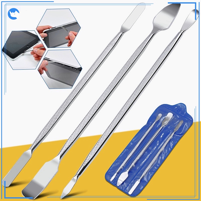 3PCS Metal Spudger Scraper Set Mobile Phone Repair Opening Tool Tablet ...