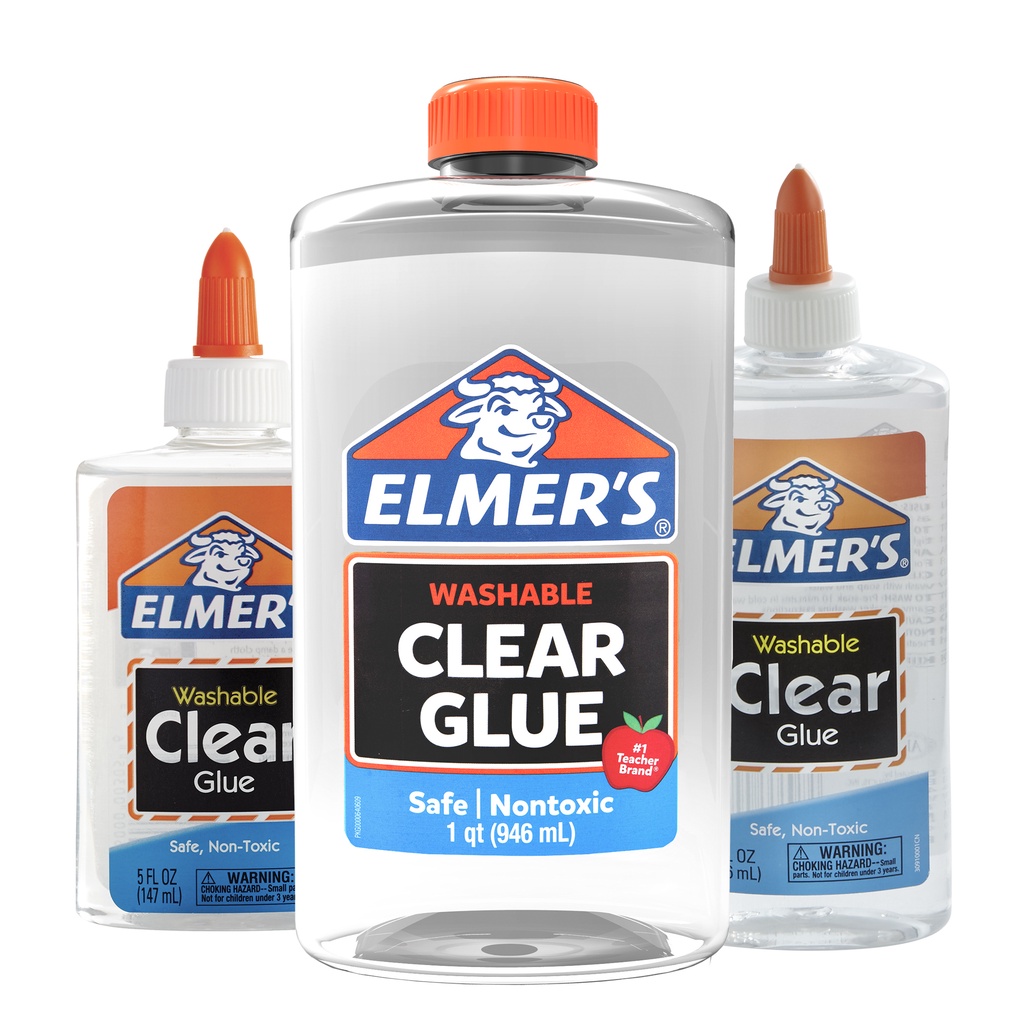 Elmer's Clear School Glue 3 size School Glue Safe Non toxic Washable ...
